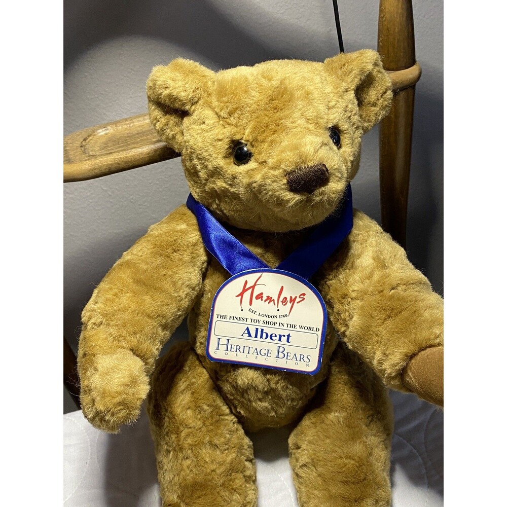 Hamley’s Heritage Bears Albert Vintage Jointed Teddy Bear Toy London 15" Beige